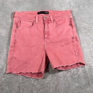 Veronica Beard Jeans Ellis Shorts Womens 31/12 Pink Denim High Rise Cut Off